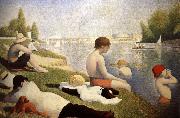 Georges Seurat Baders in Asnieres oil